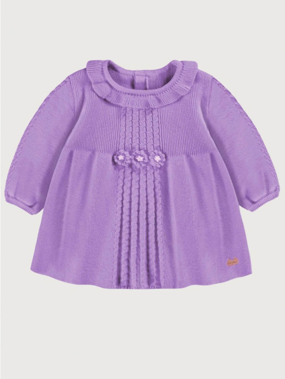 SOURIS MINI | Purple knit dress | 12M